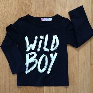 Vogue | Long Sleeve Black “Wild Boy” Shirt